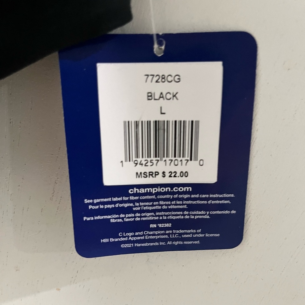 Champion Black Leggings, Girl’s size large, new! - Picture 5 of 5